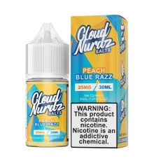 cloud-nurdz-salt-peach-blue-razz سالت هلو تمشک آبی Cloud Nurdz - Peach Blue Raspberry - 30mL