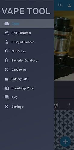 اپلیکیشن Vape Tool