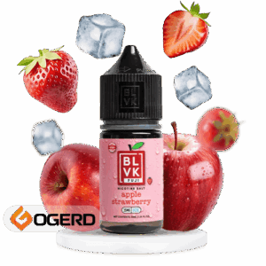 سالت سیب توت فرنگی یخ بی ال وی کی (30 میل) Blvk Fuji Apple Strawberry Ice