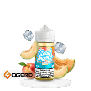 جویس هلو ملون یخ کلود نوردز (100میل) CLOUD NURDZ ICED PEACH MELON