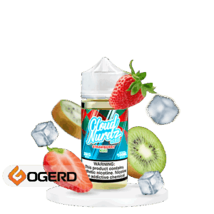جویس توت فرنگی کیوی یخ کلود نوردز (100میل) CLOUD NURDZ ICED STRAWBERRY KIWI