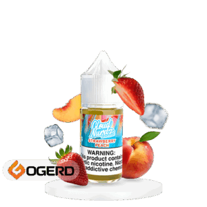 سالت توت فرنگی هلو یخ کلود نوردز (30میل) CLOUD NURDZ ICED STRAWBERRY PEACH