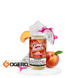 جویس هلو دراگون فروت کلود نوردز (100میل) CLOUD NURDZ PEACH DRAGON FRUIT