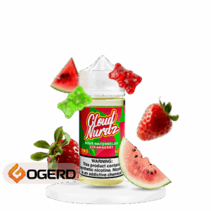 جویس پاستیل هندوانه توت فرنگی کلود نوردز (100میل) CLOUD NURDZ SOUR WATERMELON STRAWBERRY