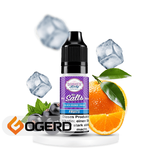 سالت انگورفرنگی پرتقال یخ (10 میل) DINNER LADY BLACK ORANGE CRUSH