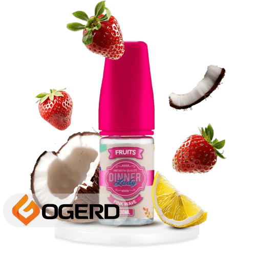 سالت نارگیل توتفرنگی لیمو دینرلیدی (30میل) Dinner Lady Pink Wave