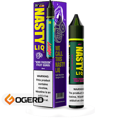 سالت کیوی پشن فروت یخ نستی (30 میل) NASTY LIQ KIWI PASSION FRUIT GUAVA