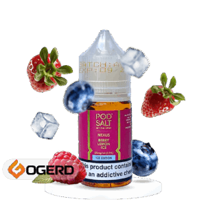 سالت توت فرنگی لیمو یخ پاد سالت (30میل) POD SALT NEXUS BERRY LIME ICE
