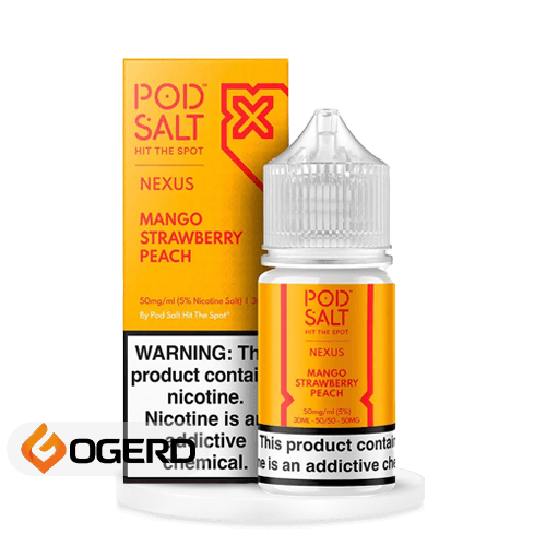 سالت انبه توت‌فرنگی (30میل) POD SALT NEXUS MANGO STRAWBERRY PEACH