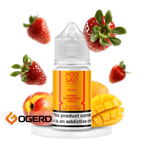 سالت انبه توت‌فرنگی (30میل) POD SALT NEXUS MANGO STRAWBERRY PEACH