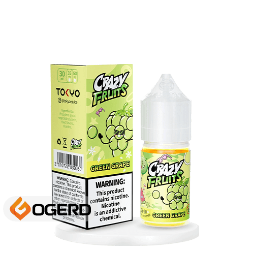 سالت انگور سبز یخ توکیو (30میل) TOKYO CRAZY FRUIT GREEN GRAPE