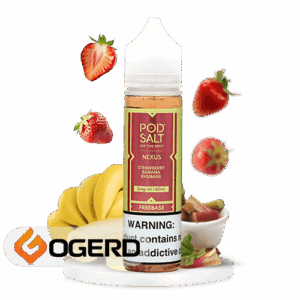 جویس توت‌فرنگی موز پاد سالت (60میل) Pod Salt Nexus Strawberry Banana Rhubarb