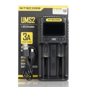 شارژر دوتایی یو ام اس نایتکور Nitecore UMS2 Dual-Slot Battery Charger