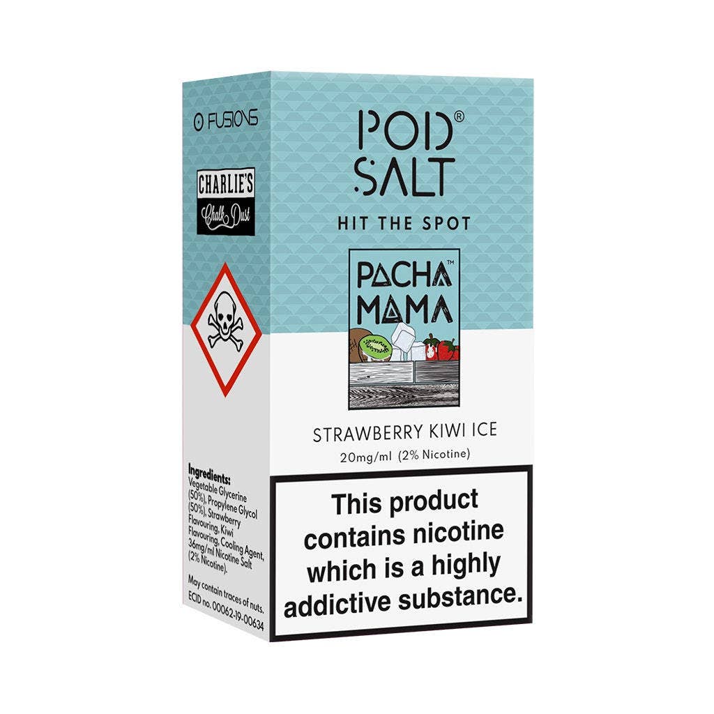 سالت توت‌فرنگی کیوی یخ پاد سالت Pod Salt Strawberry Kiwi Ice 30ml