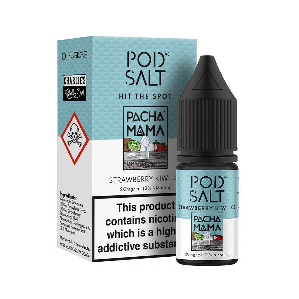 سالت توت‌فرنگی کیوی یخ پاد سالت Pod Salt Strawberry Kiwi Ice 30ml