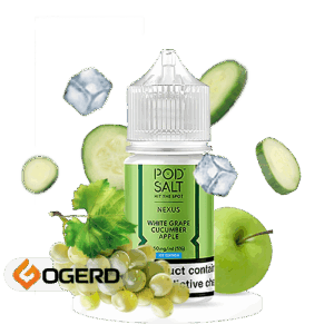 سالت انگور سیب یخ پاد سالت (30میل) pod salt nexus white grape cucumber apple ice