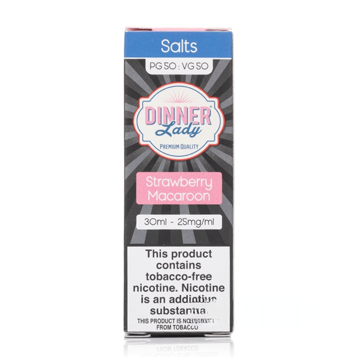 سالت ماکارون توت فرنگی دینرلیدی Dinner Lady Strawberry Macaroon 30ml